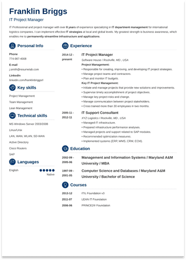 Modern Resume Template 2
