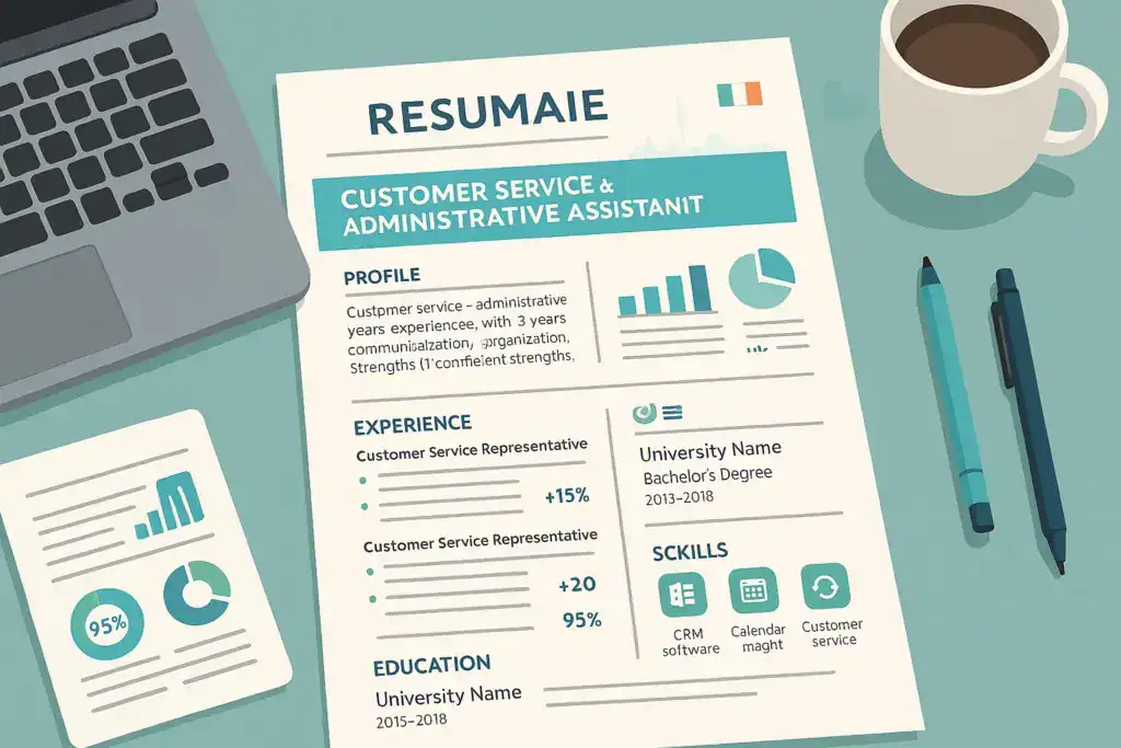 Admin Assistant Resume Ireland Standout Examples and Job-Specific Advice