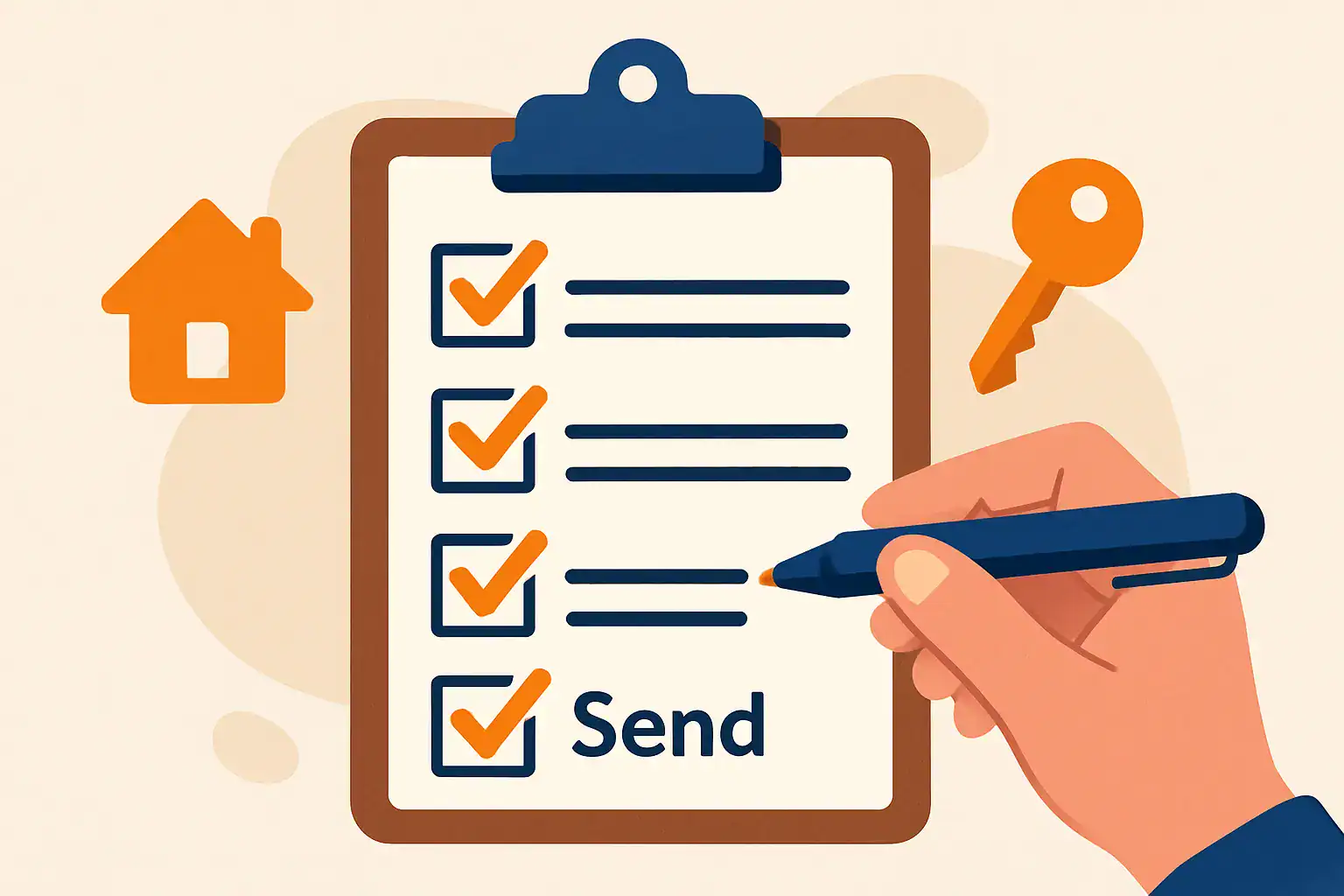 A final checklist on a clipboard being marked off before submitting a job application.